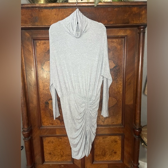 GUC Veronica Beard- Manda Jersey Heather Grey Dress. Size L - Picture 4 of 8